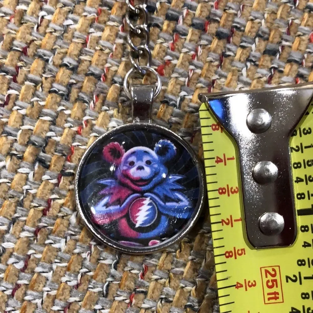 Grateful Dead Keychains PURPLE PINK SYF BEAR BUYITWHENFOUND Custom Made